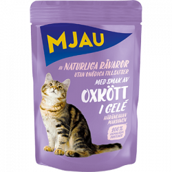 Mjau Oxkött i Gelé - 85 gram