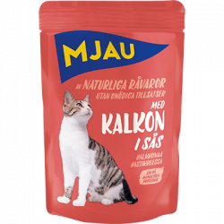 Mjau Kalkon i Sås - 85 gram