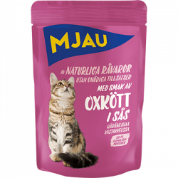 Mjau Oxkött i Sås - 85 gram