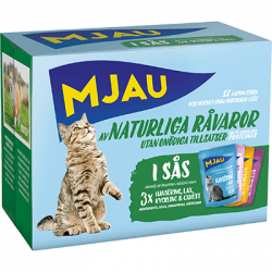Mjau Multipack Kött & Fisksmaker i Sås - 12*85gr