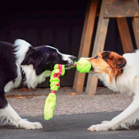 Hundleksak Stretchig m boll