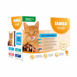 Iams Delights Jelly Multipack - Land & Sea - 48pack