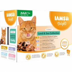 Iams Delights Gravy Multipack - Land & Sea - 48pack