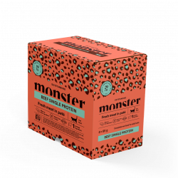 Monster Cat Pouches Adult - Beef