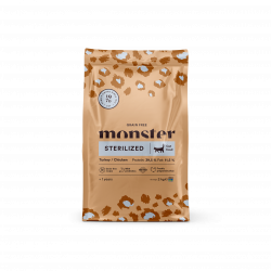 Monster Cat Grain Free Sterilized - Turkey/Chicken - 2kg