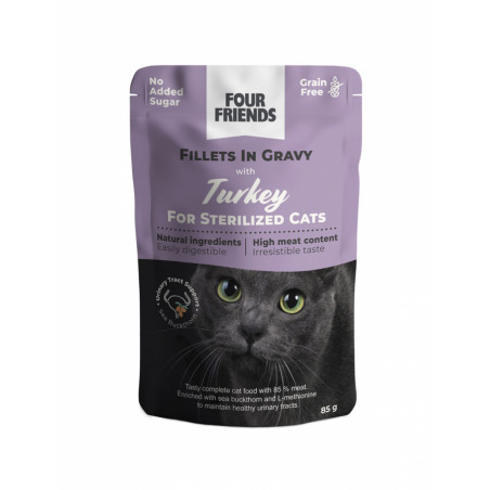 FourFriends Cat Blötmat Adult Gravy