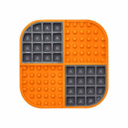 Lickimat Slomo Hundskål | Orange/Svart | 2