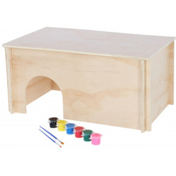 Kerbl Kaninhus m. pensel & färg