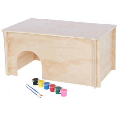 Kerbl Kaninhus m. pensel & färg